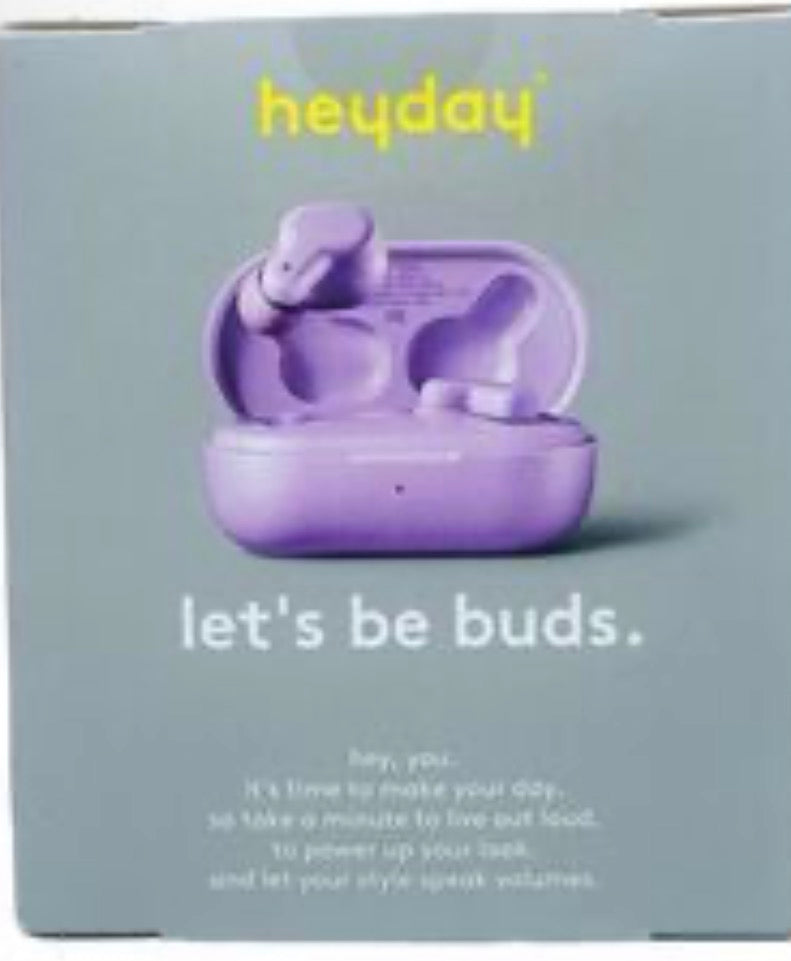 🎧 Heyday True Wireless Bluetooth Earbuds – Lavender (New)