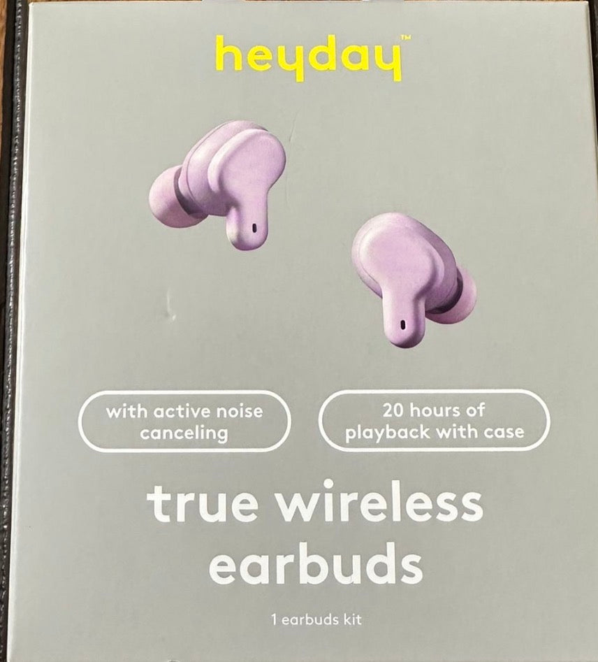 🎧 Heyday True Wireless Bluetooth Earbuds – Lavender (New)