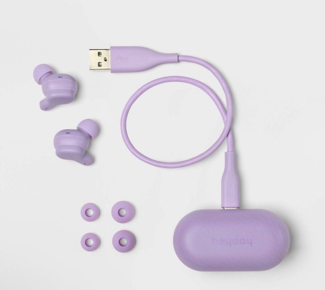 🎧 Heyday True Wireless Bluetooth Earbuds – Lavender (New)