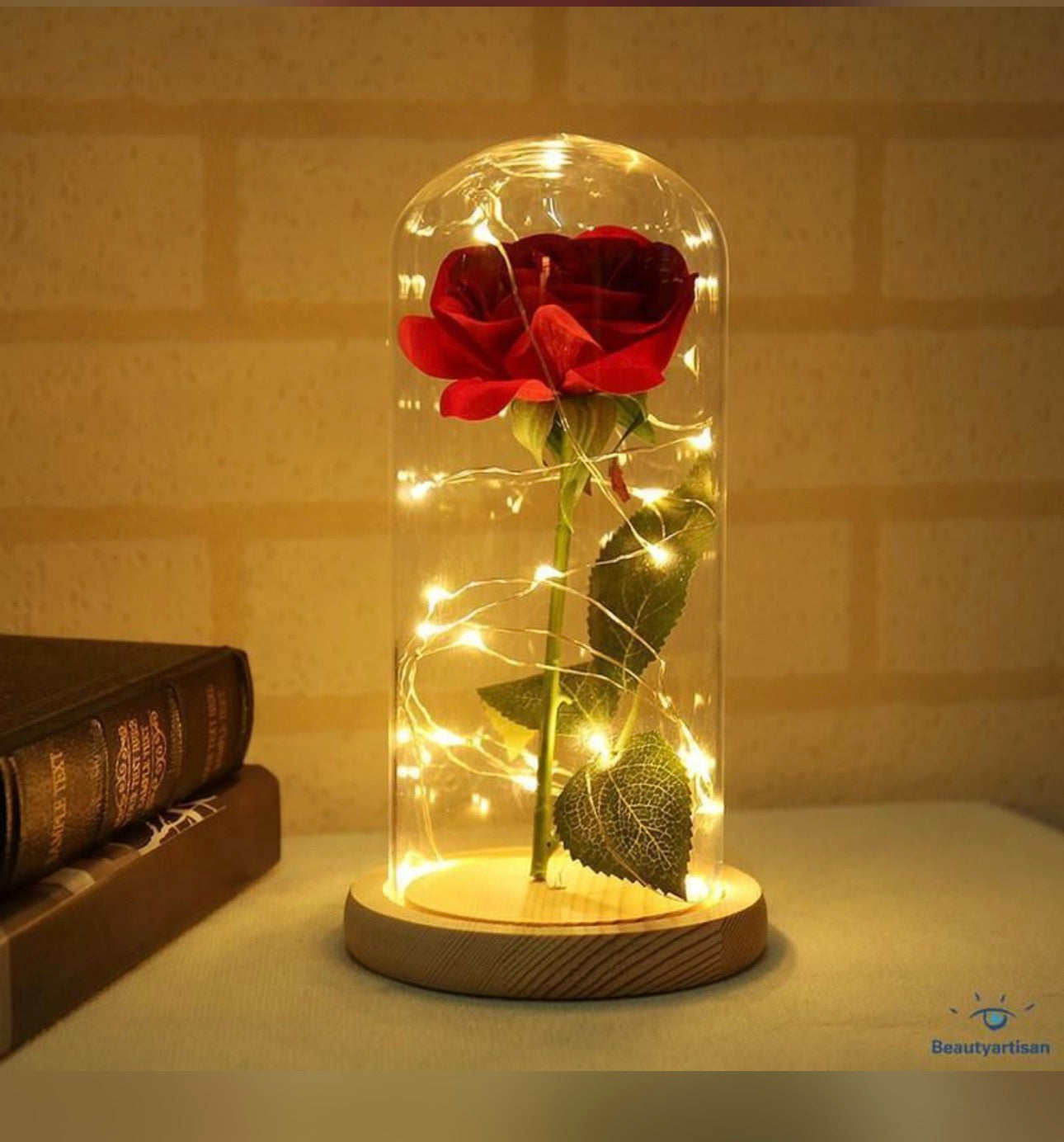 Enchanted Rose Glass Dome LED Light – Romantic Gift & Home Décor