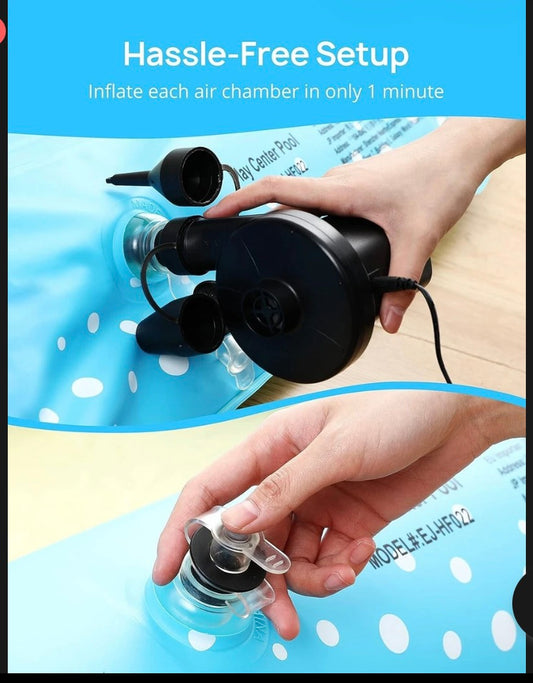 Evajoy EJ-HF022 Inflatable Play Center Kiddie Pool with Slide & Sprinkler (New)