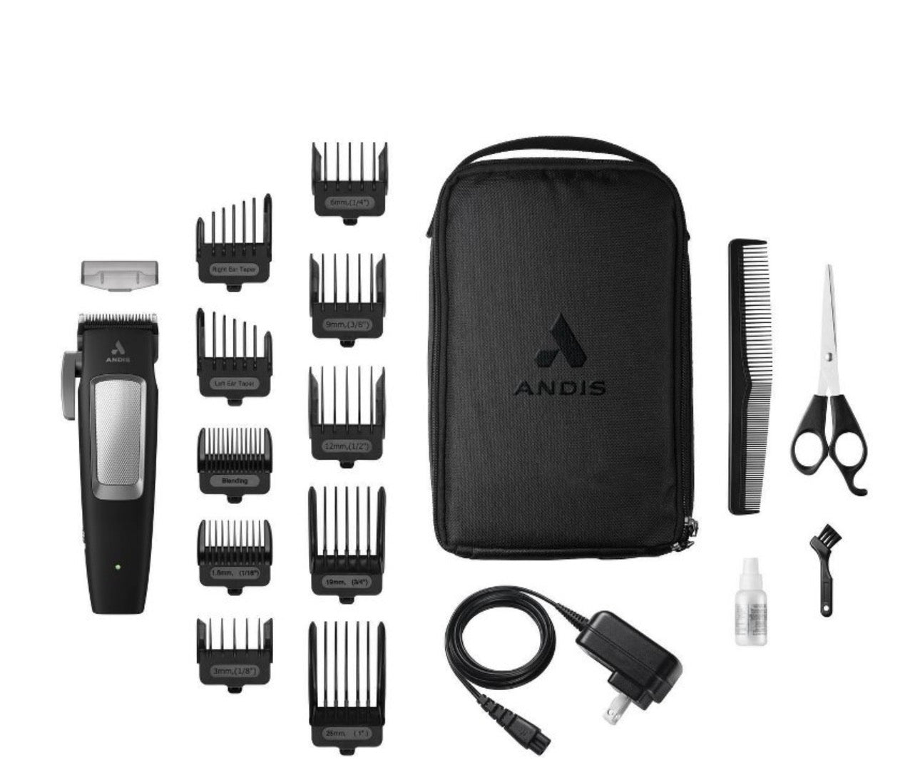 Andis inCRED Lithium Cordless Hair Clipper Kit – Professional Rechargeable Barber & Home Grooming Set